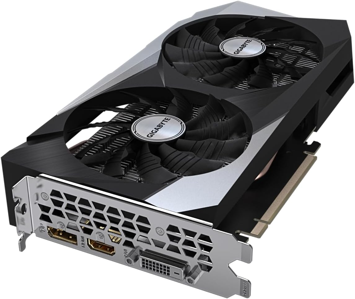 GIGABYTE NVIDIA GeForce RTX 3050 WINDFORCE OC Graphics Card - 8GB GDDR6, 128-bit, PCI-E 4.0, 1792MHz Core Clock, 1x DP 1.4, 1x HDMI 2.1, NVIDIA Ampere - GV-N3050WF2OC-8GD