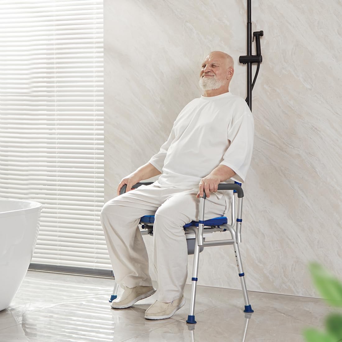 GreenChief 3 in 1 Bariatric Bedside Commode 700LBS, Heavy Duty Commode Chair with Extra Wide Seat Opening, Bedside Toilet Chair Potty Chair for Elderly and Disabled