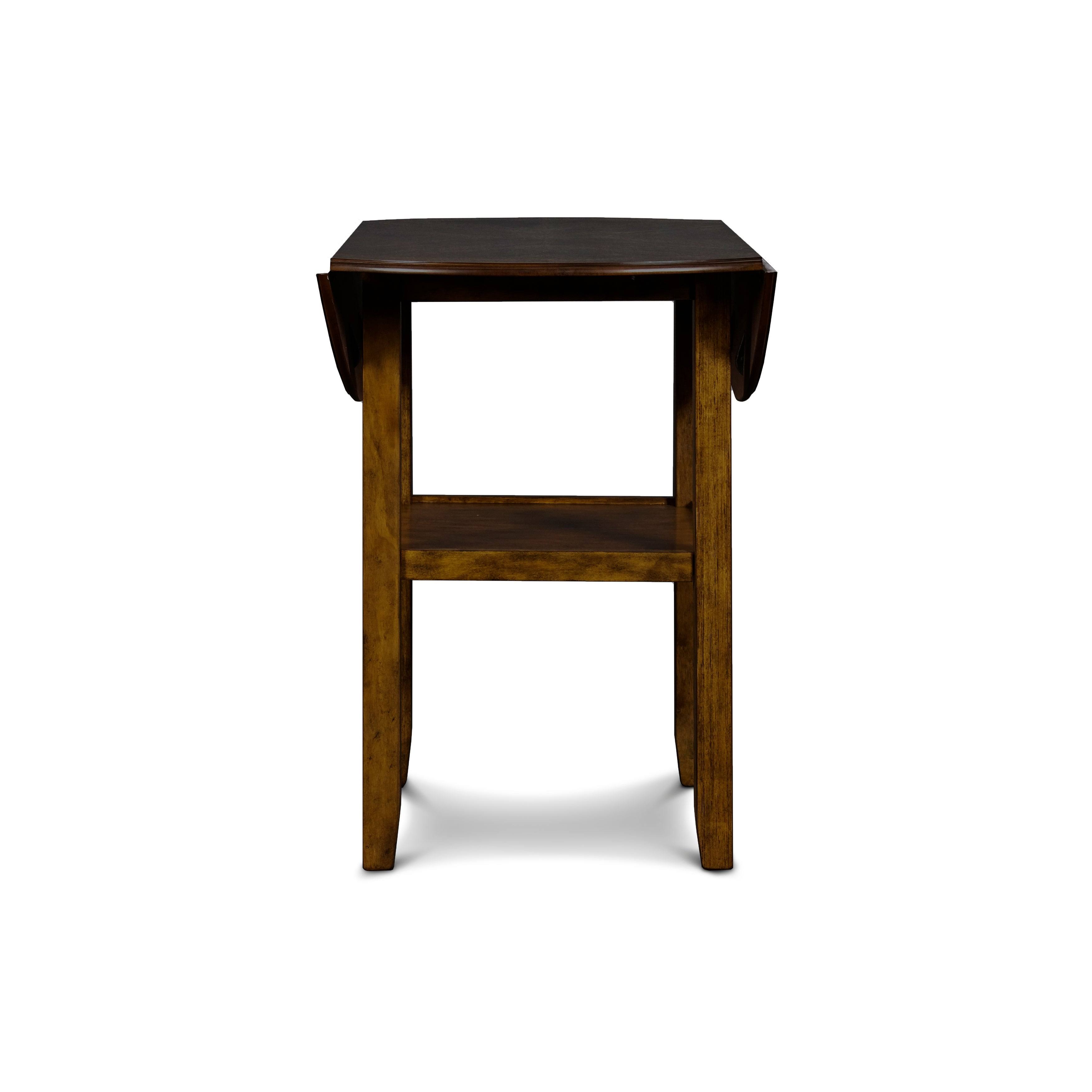 GIA Brown 42x22 Counter Drop Leaf Table w/2 Chairs from New Classic