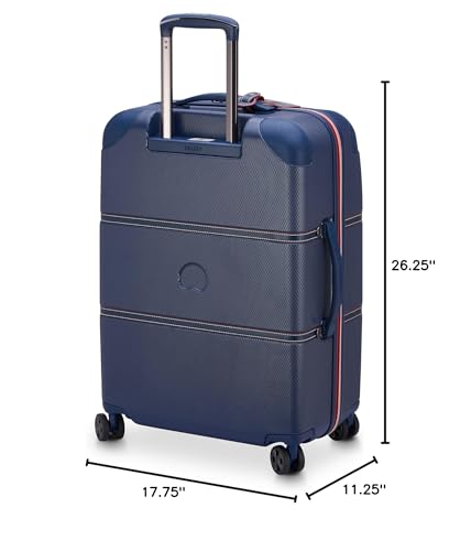 DELSEY PARIS Chatelet Air 2.0 Hardside Luggage with Spinner Wheels, Angora, Checked-Large 28 Inch