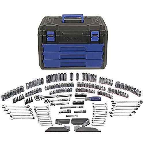 Kobalt 227-Piece Standard (SAE) and Metric Mechanic's Tool Set with Hard Case .#GH45843 3468-T34562FD50107