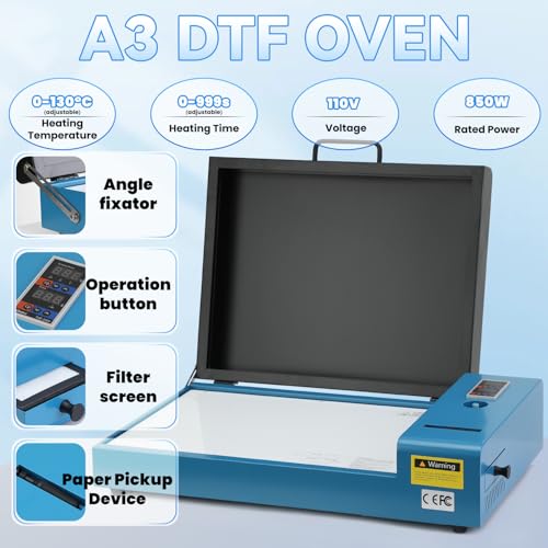 FAFAIR A4 L805 DTF Printer, DTF Printing Machine with Anti-Clogging Technology High Speed Printing, Transfer Printer for DIY T-Shirt, Other Textiles(L805+Oven+Software)