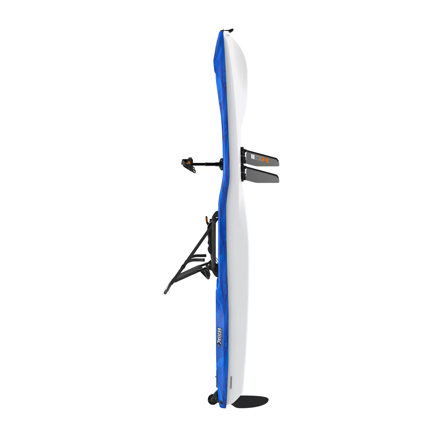 Pelican - Getaway 100 HDII - Sit-on-Top Recreational Pedal Kayak - 10 ft - Vapor Deep Blue/White