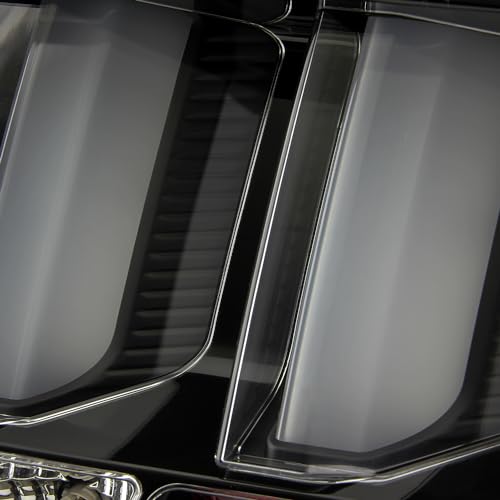 AKKON - Fits 2005-2009 Ford Mustang LED [White Tube] Smoked Tail Lamp Brake Lights w/Sequential Signal Pair Left + Right
