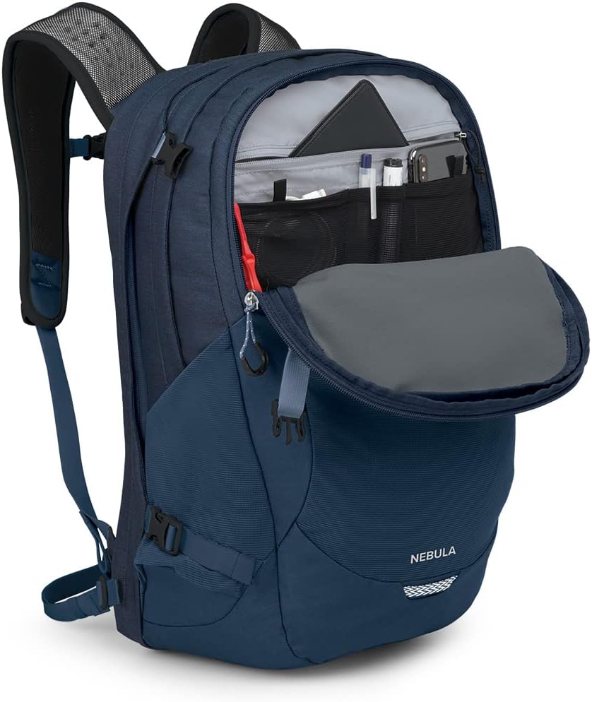 Osprey Nebula Commuter Backpack, Atlas Blue/Heather Daylite Plus Commuter Backpack, Black 2-Pack