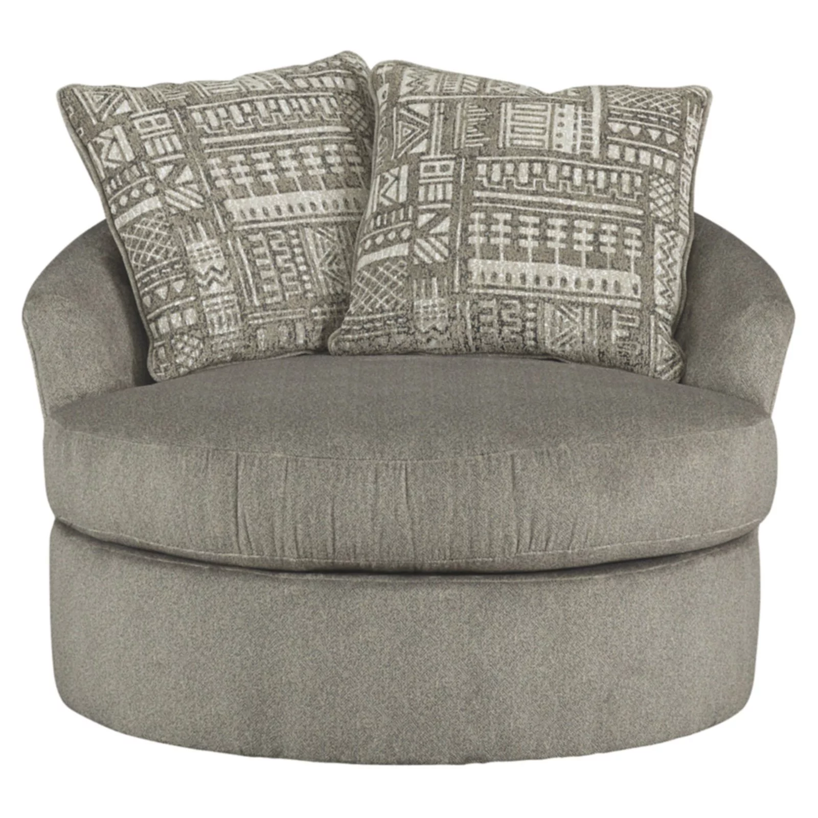 Signature Design by Ashley Soletren Swivel Accent Chair in Ash