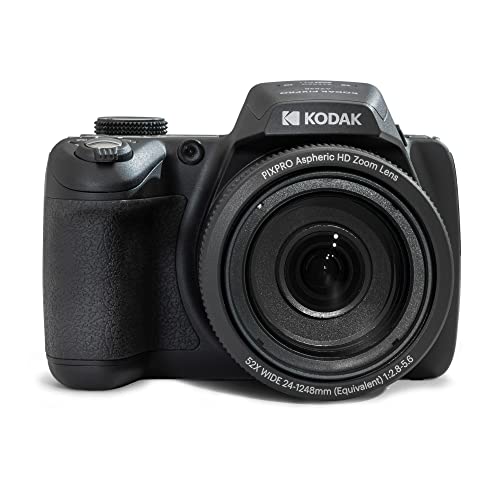 Kodak PIXPRO Astro Zoom AZ528-BK 16 MP Digital Camera with 52x Optical Zoom 24mm Wide Angle Lens 6 fps Burst Shooting 1080P Full HD Video Wi-Fi Connectivity and a 3" LCD Screen (Black)