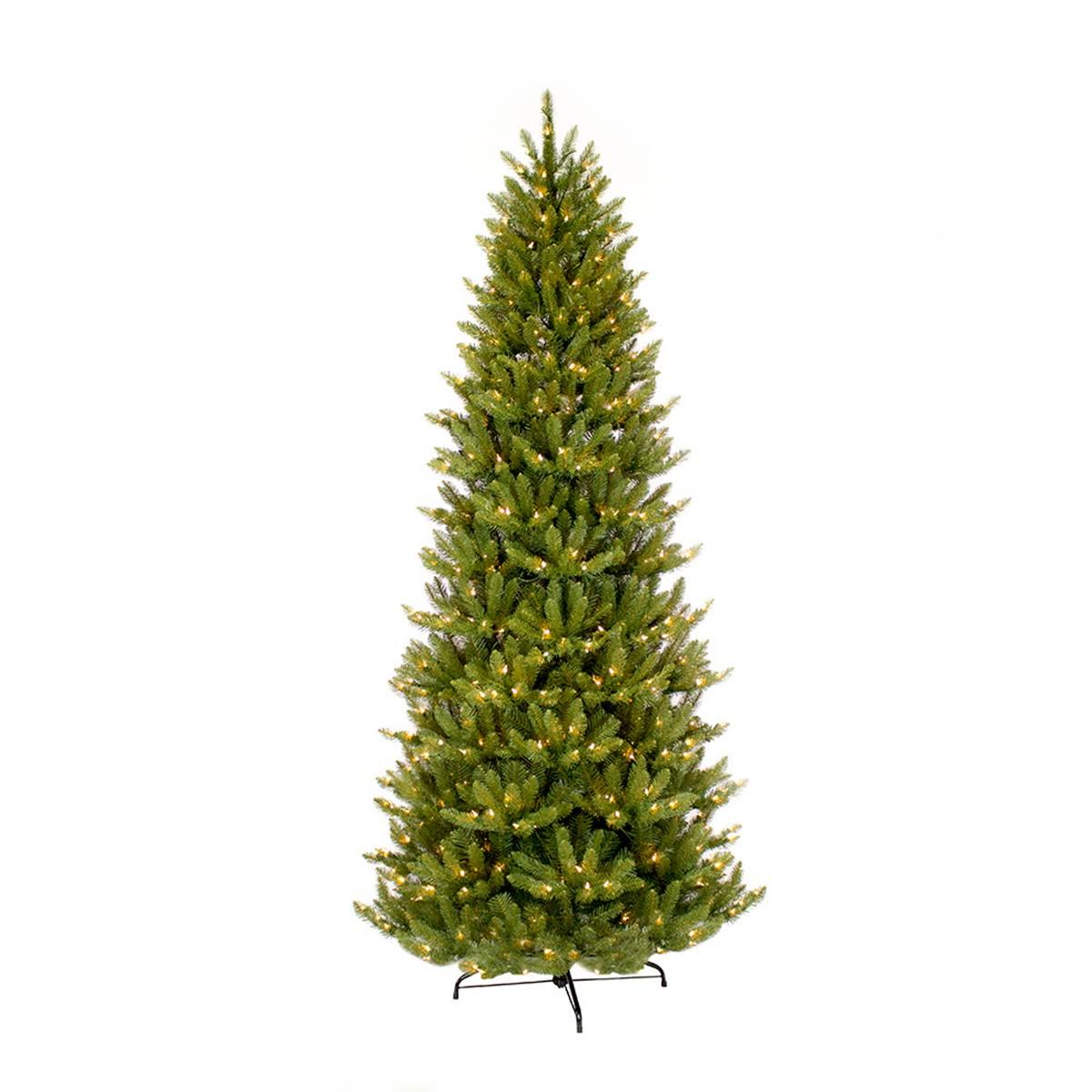 6.5ft Pre-Lit Artificial Christmas Tree Forest Fir - Puleo