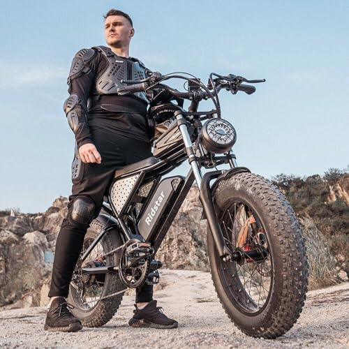 Electric Bike for Adults Q20, 2000/1500W, 37/30MPH,52V 40AH,48V/20AH E-Bike,30-180 Miles Electric Motorcycle, 20" Fat Tire Dirt Bike, UL2849 All Terrain for Mountains, Snow, Sand, Road