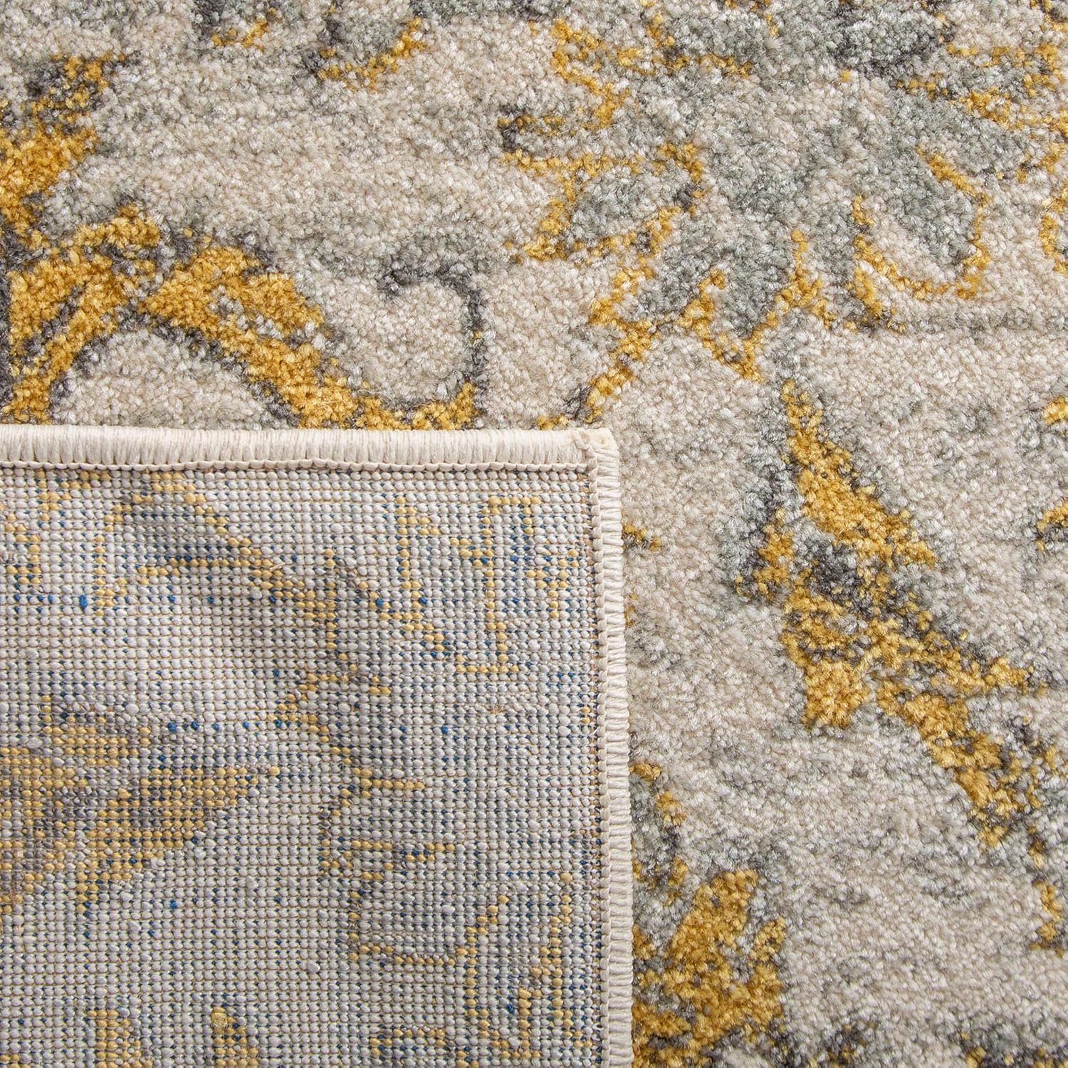 SAFAVIEH Evoke Collection Area Rug - 10' x 14', Ivory & Gold, Shabby Chic Oriental Design, Non-Shedding & Easy Care, Ideal for High Traffic Areas in Living Room, Bedroom (EVK238S)