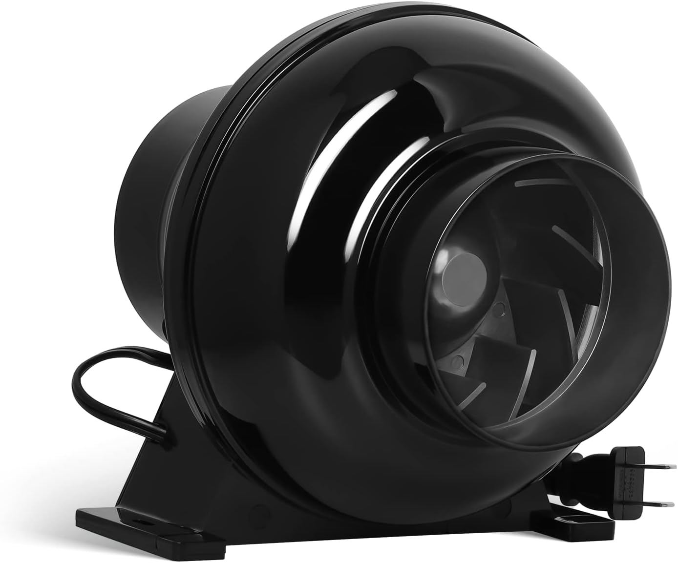 iPower 4 Inch 195 CFM Inline Fan Circulation Vent Blower, Air Carbon Filter and 8 Feet Flexible Ducting for Grow Tent Ventilation, Exhaust, 4 Fan & Filter, HVAC Heating Cooling