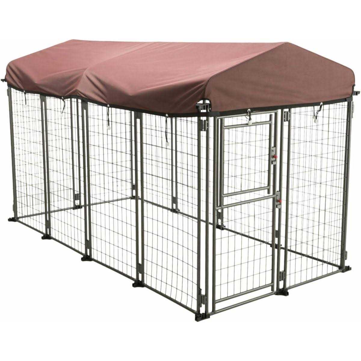 TRIXIE Deluxe Outdoor Dog Kennel with Cover - Pet Supplies online store