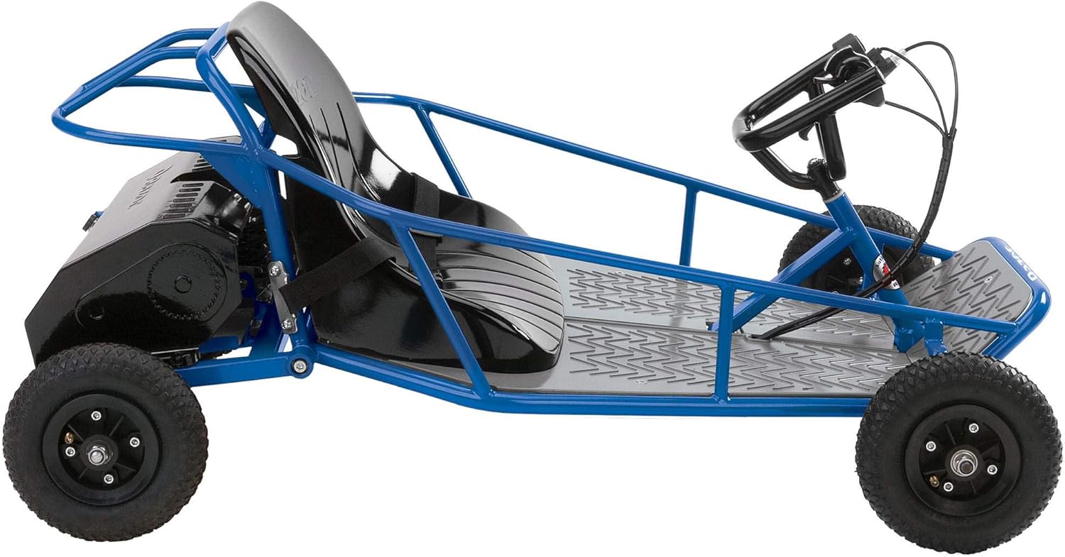 Razor Vintage Single Rider Electric Compact Steel Frame Kart Dune Buggy for Ages 8 and Up with 120 Pound Maximum Weight Capacity, Blue