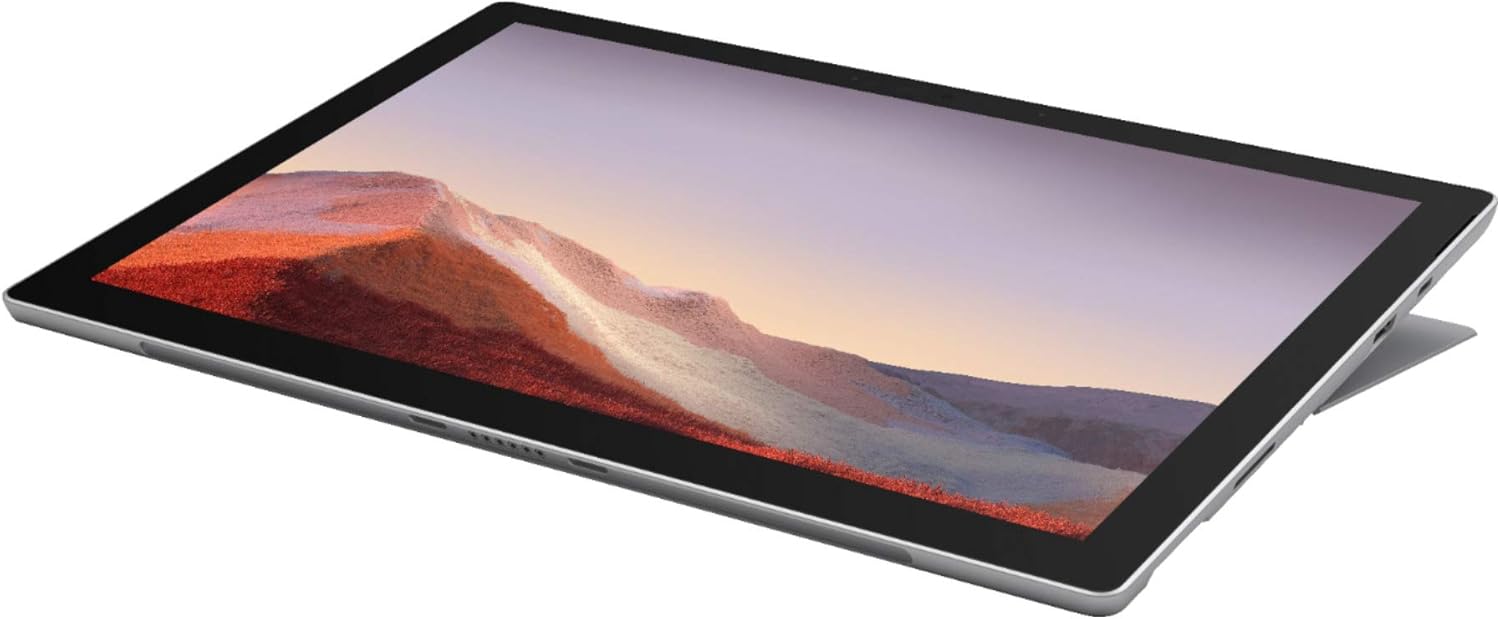 Microsoft Surface Pro 7: 10th Gen i3-1005G1, 4GB RAM, 128GB SSD, 12.3" PixelSense Touch Display (2736x1824), Includes Type Cover