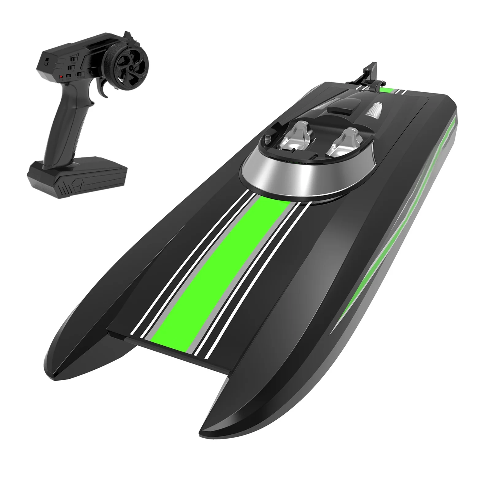 Gecheer Remote Control Boat 30km/h High Speed 2.4GHz Remote Control Ship Gift for Adults Boys Low Battery