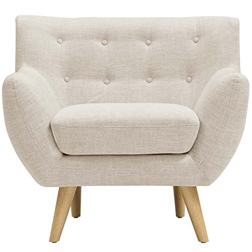 Modway Remark Mid-Century Modern Loveseat With Upholstered Fabric In Teal