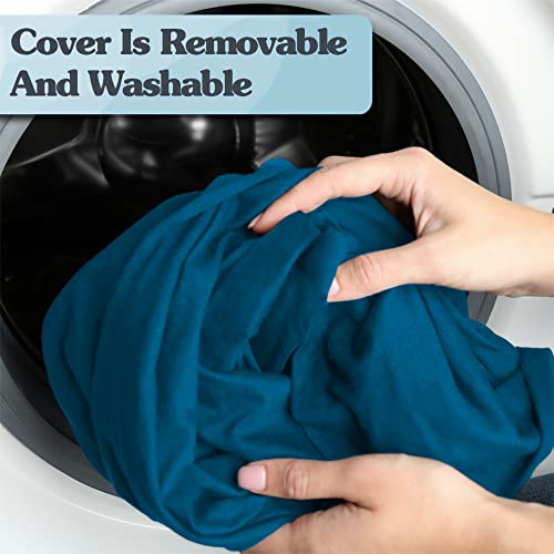 Yogibo Max 6-Foot Beanbag Chair, Bean Bag Couch with a Washable Outer Cover, Customer Favorite Cozy Sofa for Gaming, Reading, and Relaxing, Filled with Soft Micro-Beads, Turquoise