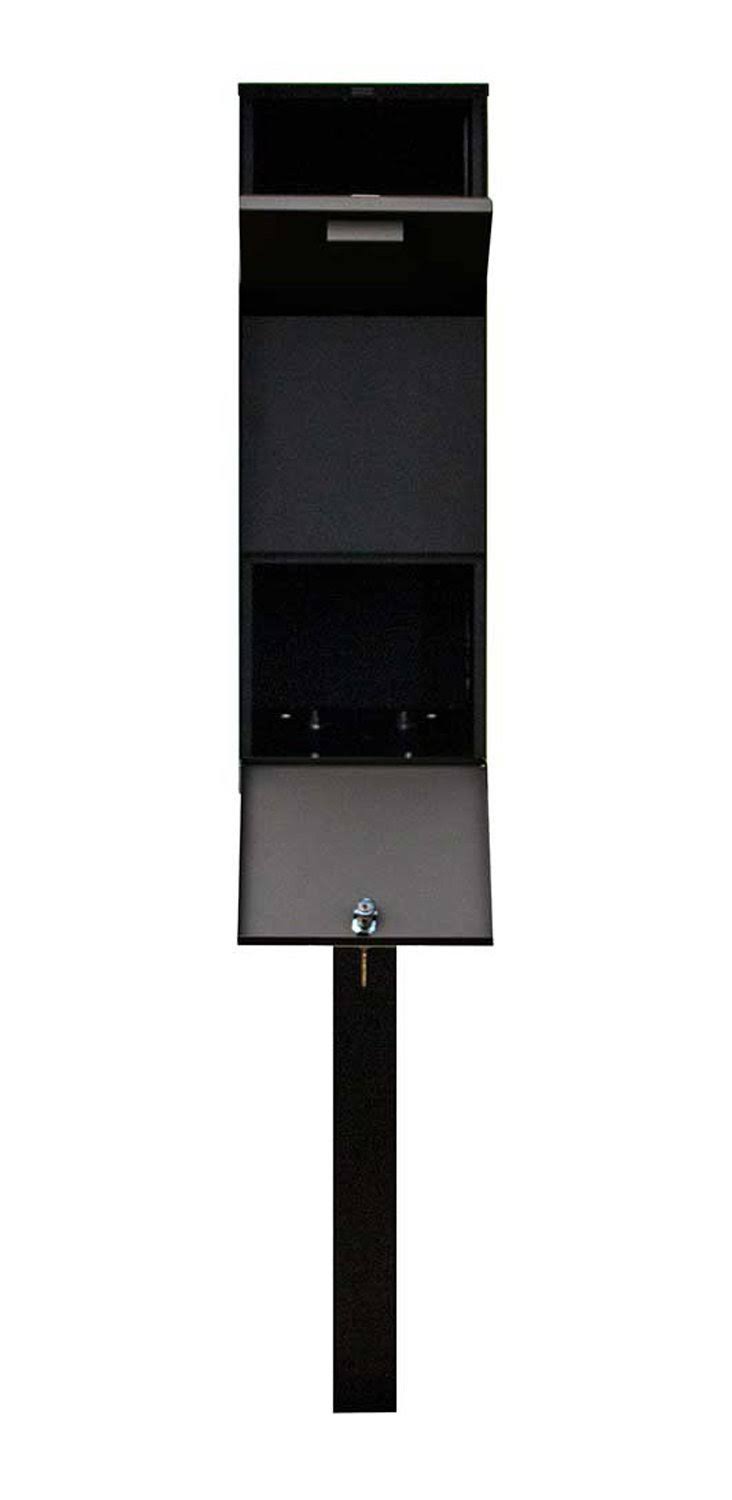 The Vacation Mailbox with Post, Black