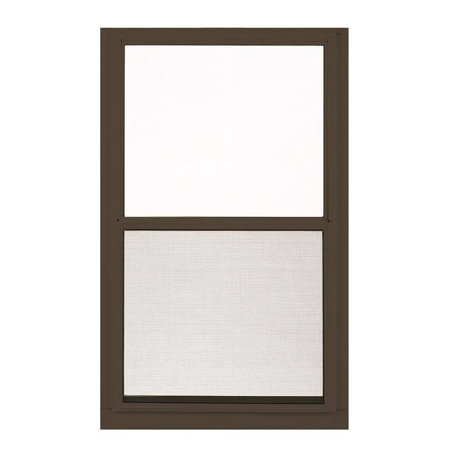 Larson Performance 35.875-in x 63-in Low-E Aluminum Brown Window | L20143663ES
