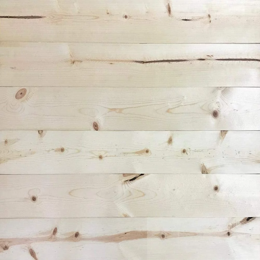 Timeline Skinnies 5.5" x 47.5" Solid Wood Wall Paneling, Raw Pine