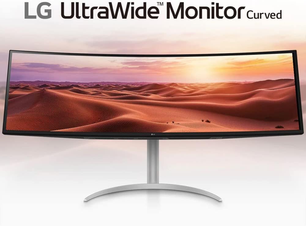 LG 49WQ95C-W 49 inch 32:9 UltraWide Dual QHD Nano IPS Curved Monitor (Renewed)
