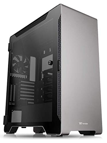 Thermaltake A500 Aluminum Tempered Glass ATX Mid Tower Gaming Computer Case with 3 Fans Pre-Installed CA-1L3-00M9WN-00