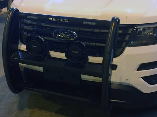 Setina LED Push Bumper PB-450-L Grill Guard for Police Cars SUVs Trucks u0026 Vans