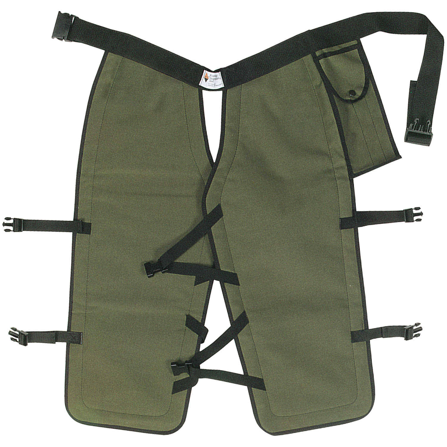 Sawbuck Four-Ply Para-Aramid Standard Coverage Chain Saw Chaps 36x22 L Green
