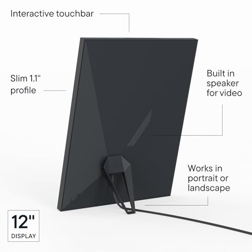 Aura Digital Picture Frame - 10.1" HD Mat Display | Wirecutter's Best Digital Frame for Gifting - Send Photos Directly from Your Phone from Anywhere | Quick & Easy Setup Over WiFi - Free App | Black