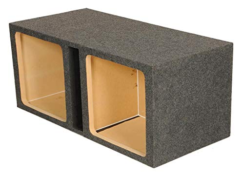 Q Power HD215 15" Dual Heavy Duty Vented Square Subwoofer Sub Enclosure Box