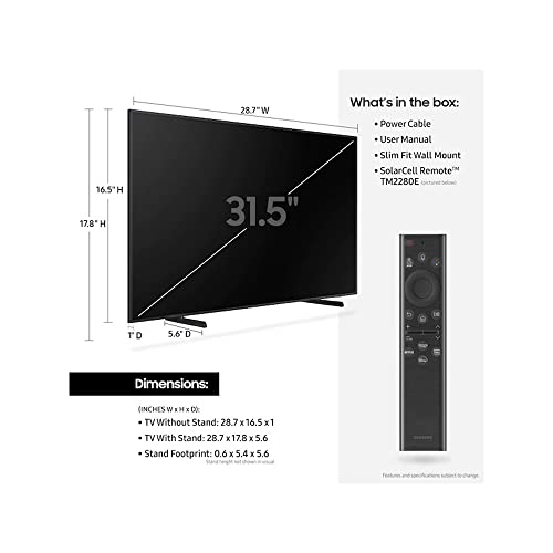 Samsung The Frame QLED 4K UHD Quantum HDR Smart TV 2022 Bundle with Premium 4 YR CPS Enhanced Protection Pack