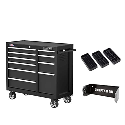 CRAFTSMAN 41" Rolling Tool Chest, 10-Drawer Steel Tool Cabinet with Drawer Trays and Paper Towel Holder (CMST341102RB)