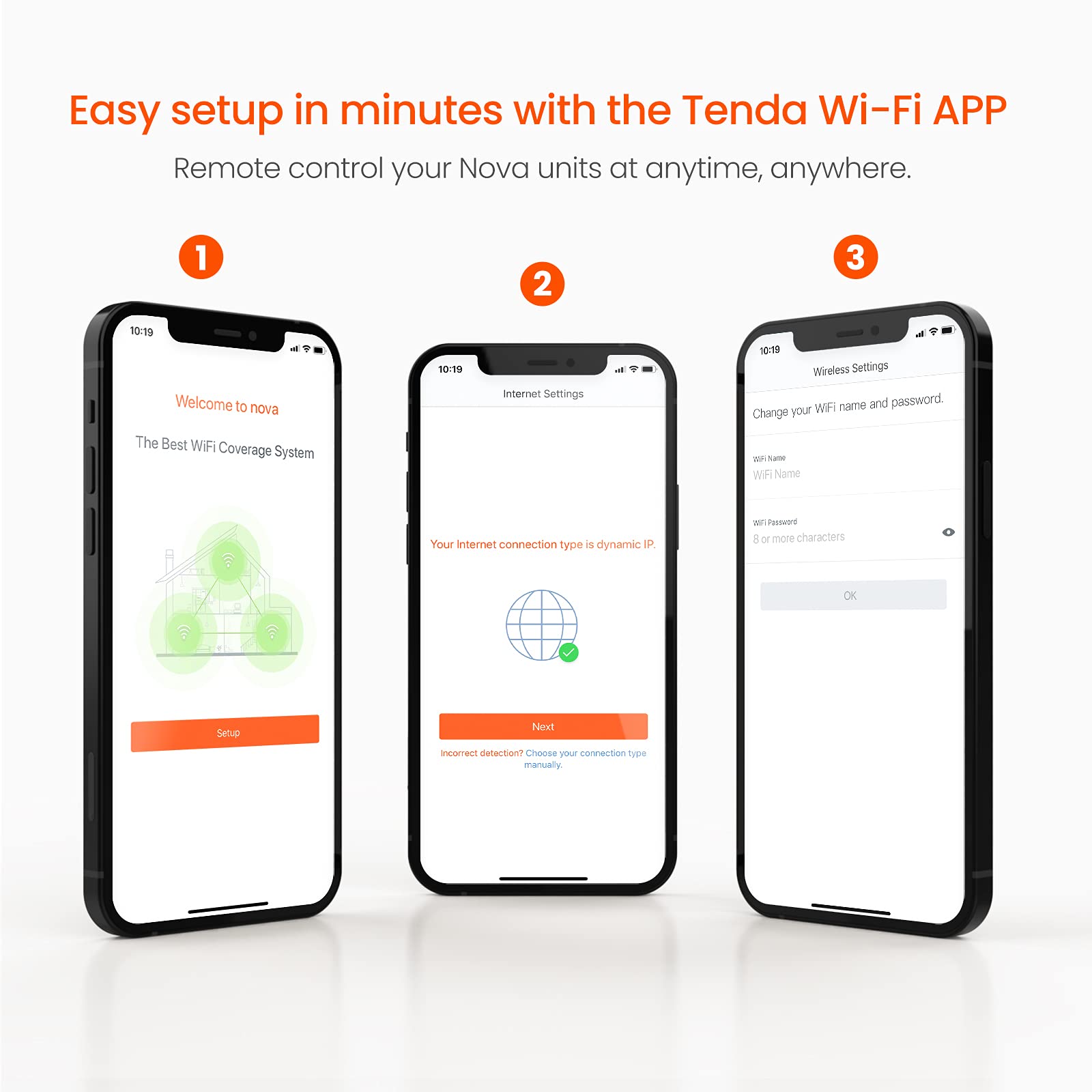 Tenda Nova Mesh WiFi System (MW6)-Up to 2000 sq.ft. Whole Home Coverage, Replaces WiFi Router and Extender, Single Add-on Unit Simply Connects to an existing Nova Mesh WiFi Network, 1-Pack