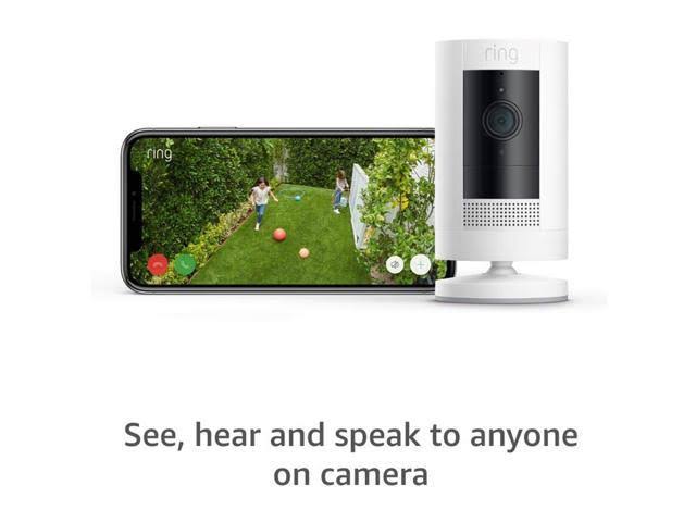 Ring Stick Up Cam Battery HD Security Camera (2-Pack, White)
