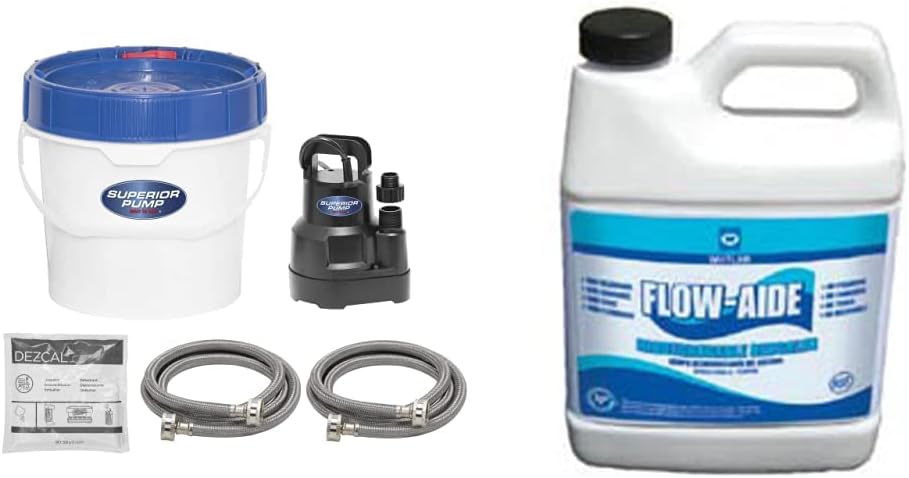 Superior Pump 91660 Tankless Water Heater Descaler Pump Kit, Deluxe, Black