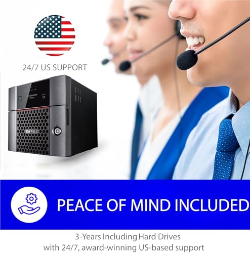 BUFFALO TeraStation 3220DN 2-Bay SMB 4TB (2x2TB) Desktop NAS w/Hard Drives Included Network Attached Storage