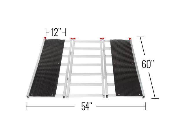 60x22 x 54x22 Snowmobile Loading Ramp with Center Extension Track