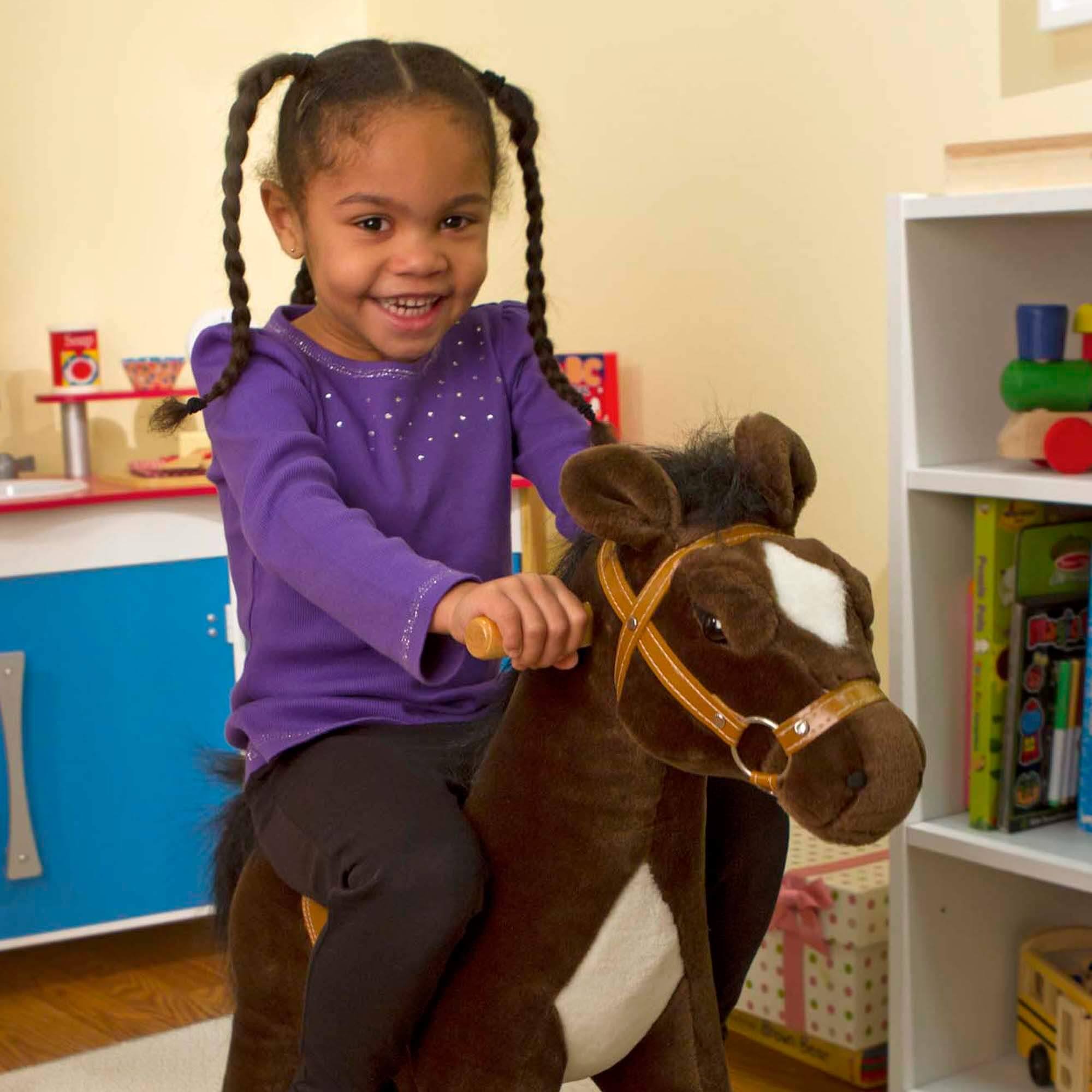 Melissa u0026 Doug Rock and Trot Plush Rocking Horse