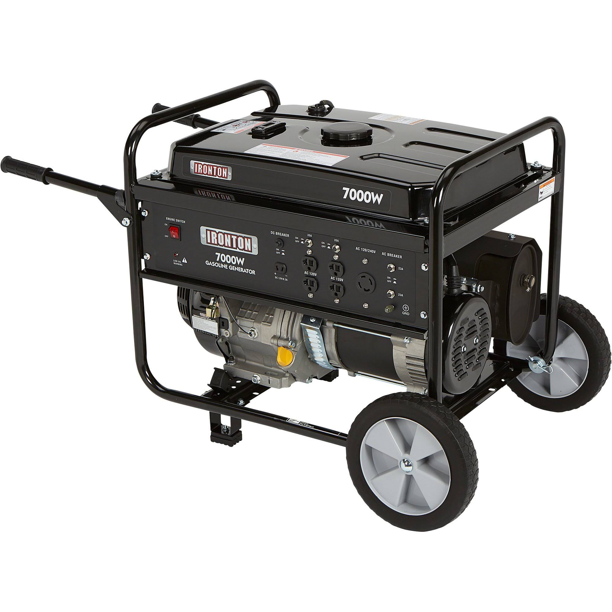 Ironton Portable Generator with Wheel Kit -7000 Surge Watts, 5500 Rated Watts 45808