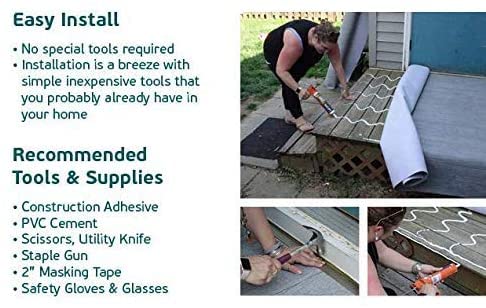 d-c-fix Outdoor Flooring Roll - Grey Oak Wood - 6' x 12', 72 sq.ft - Waterproof & All-Weather Floor Covering - Ideal as Carpet or Tile Replacement for Boat Decking, Balcony, Backyard Patio & Porch