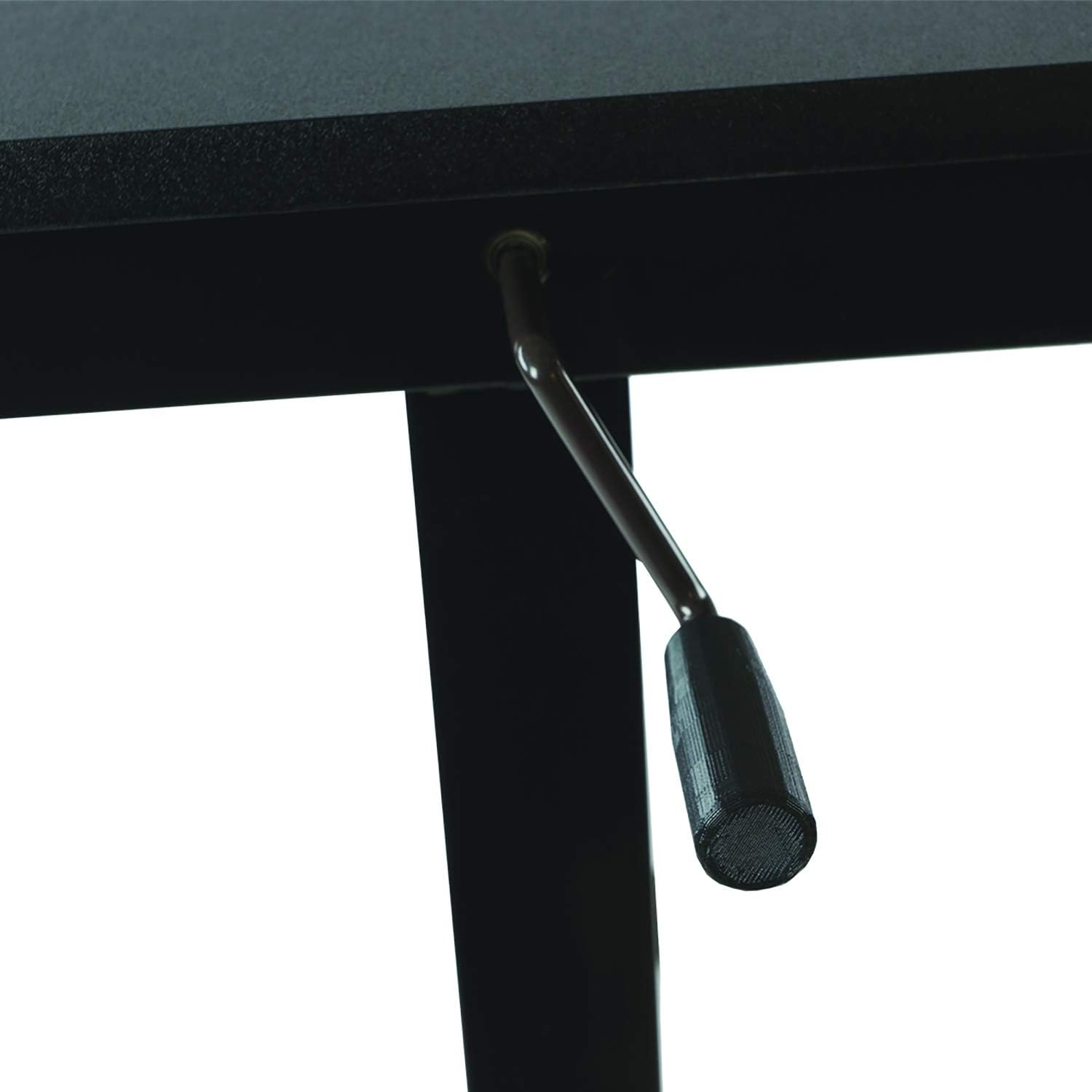 Atlantic Crank Adjustable Height Desk - Sit or Stand at This Large Workspace, Heavy Gauge Steel Frame in Black