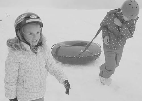 Bradley Snow Tubes: 50 inch Heavy Duty Inflatable Sledding Tubes for Adults - Towable Snow Fun! Best Snow Tubes for Sledding Adventure - Made in The USA!…