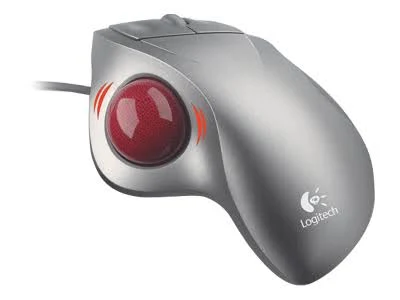 Logitech Trackman Wheel - Optical Trackball - Silver