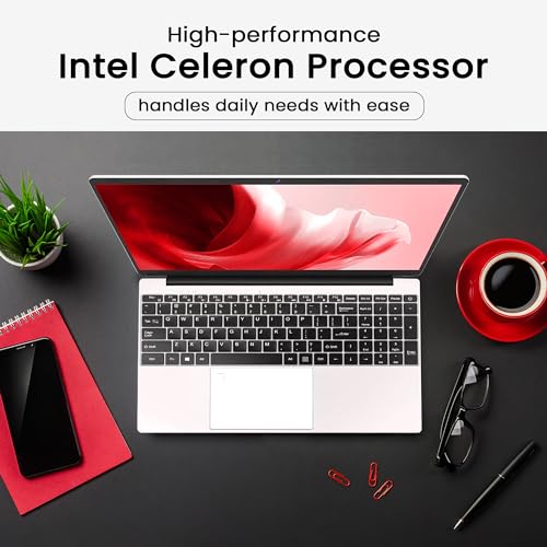 thunderb E156S 15.6" Laptop - Intel Quad-Core, 12GB RAM, 1TB SSD, Windows 11 Pro, Fingerprint, Backlit Keyboard, HDMI, Bluetooth, USB 3.0, HD Webcam, Superior Sound