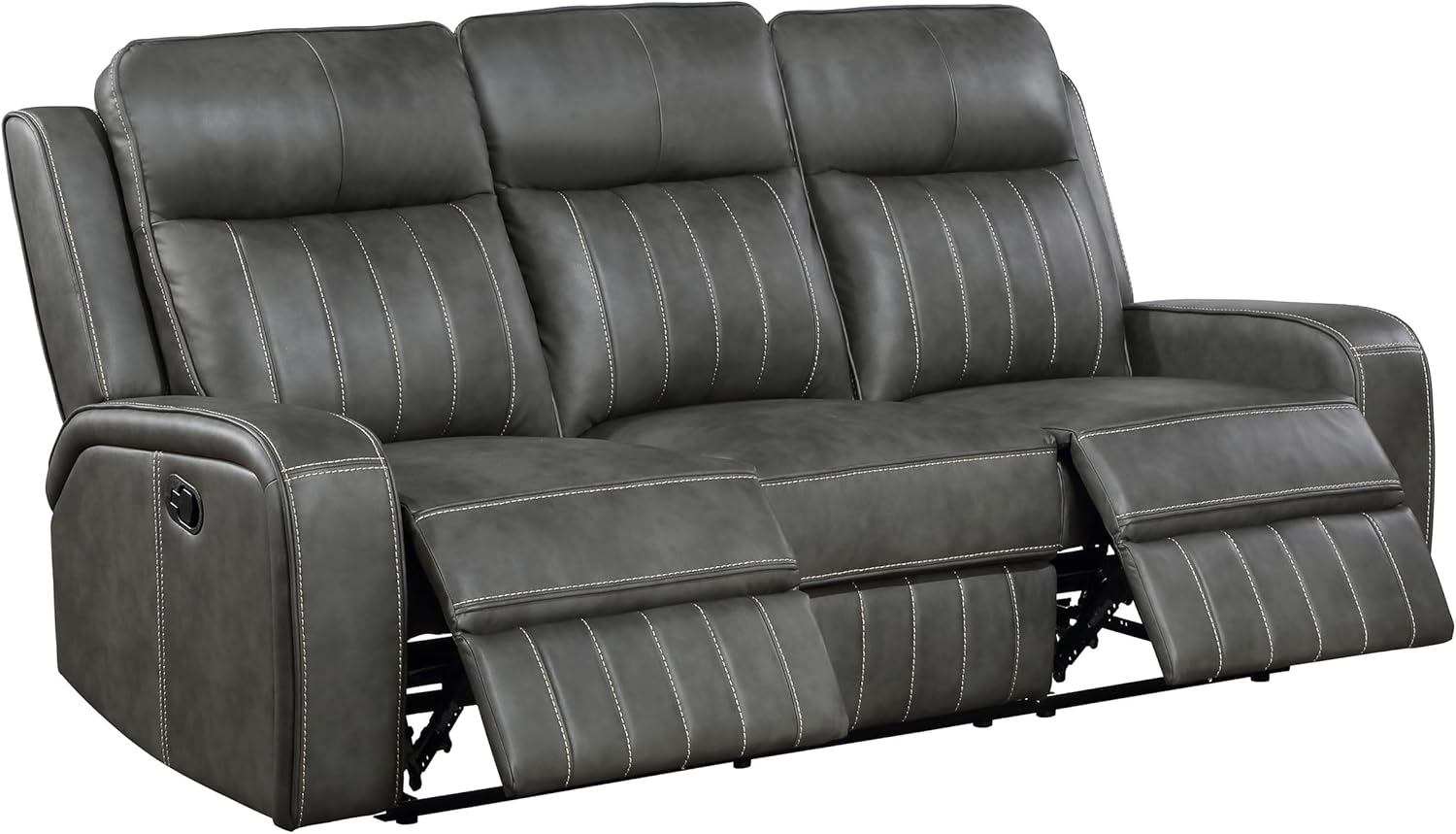 Coaster Home Furnishings Raelynn 3-Piece Upholstered Motion Reclining Sofa Set Grey