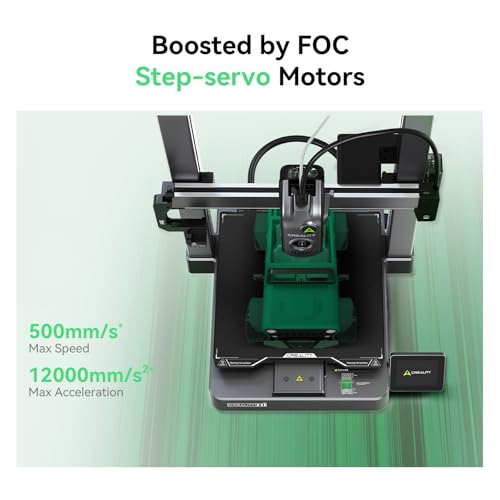 Creality Hi Combo Multicolor 3D Printer with CFS, 500mm/s High Speed Printing,Full-auto Leveling, Automatic Filament Reading, Fully Assemble, Silent Mode 3D Printers 10.24×10.24×11.81 inch
