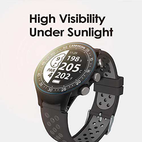 CANMORE TW410G GPS Golf Watch with Step Tracking (Orange)- 41,000+ Free Worldwide Golf Courses Preloaded - Minimalist & User Friendly