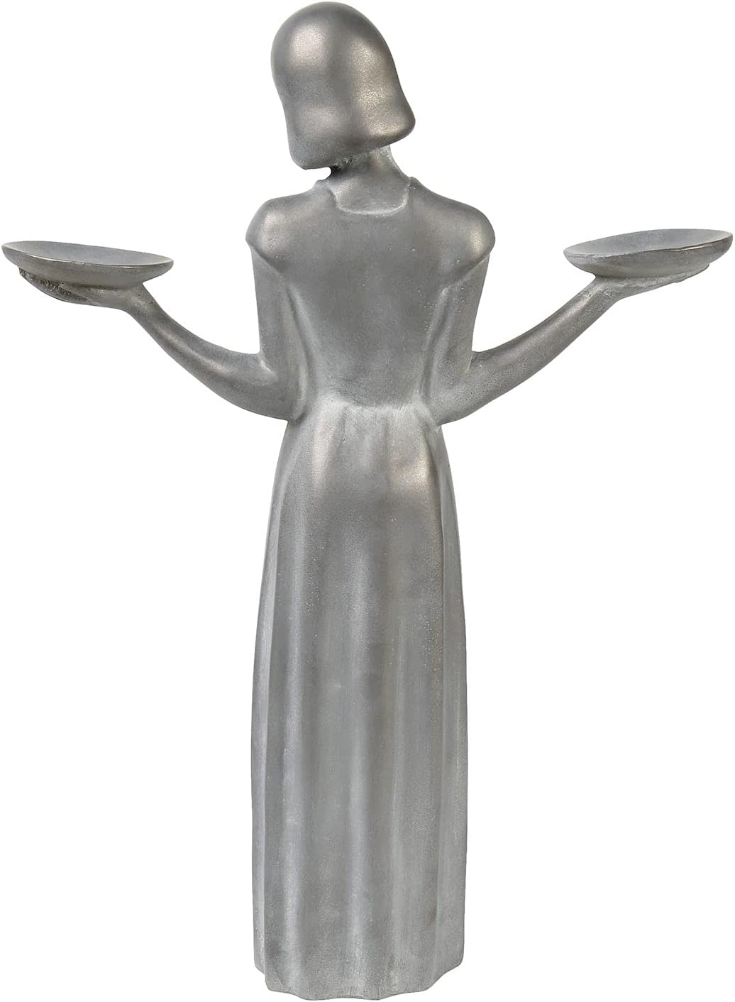 Bird Girl Garden Statue - Outdoor Art Yard Decor, Child Sculpture Lawn Ornaments - 24"H, No Pedestal