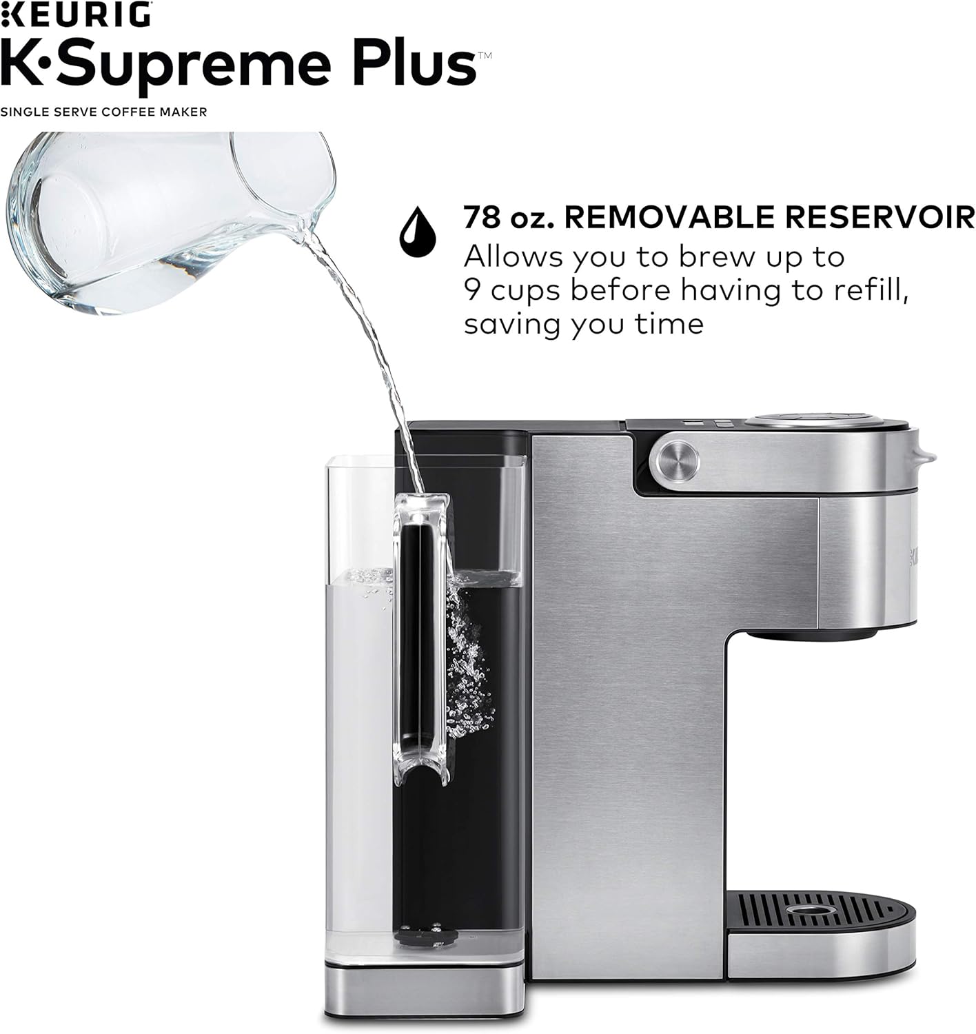 Keurig K-Supreme Plus Single Serve Coffee Maker with Caribou Coffee Favorites Variety Pack, 40 K-Cup Pods