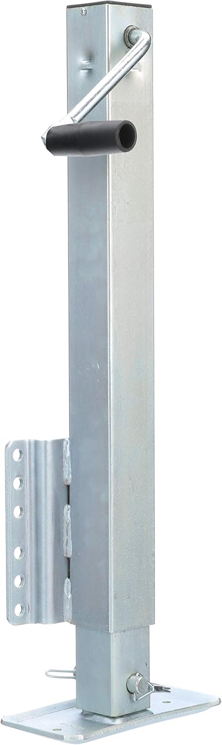 Seachoice 52051 Drop Leg Trailer Jack, Heavy Duty, Fixed Mount Jack with Drop Leg, 28.6 Inches of Lift, 2,500-Pound Max Load
